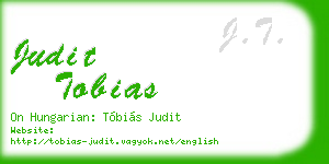 judit tobias business card
